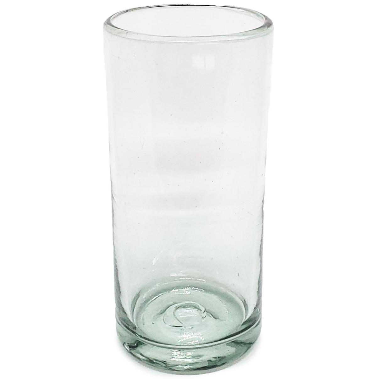 VIDRIO SOPLADO / Juego de 6 vasos Jumbo transparentes / ste clsico juego de vasos jumbo est hecho con vidrio reciclado. Contiene pequeas burbujas atrapadas en el vaso.